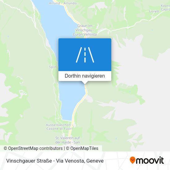 Vinschgauer Straße - Via Venosta Karte