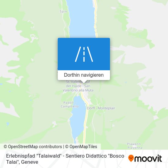 Erlebnispfad "Talaiwald" - Sentiero Didattico "Bosco Talai" Karte