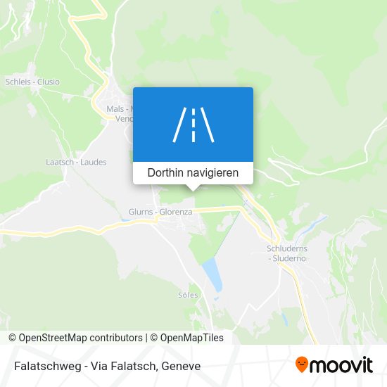 Falatschweg - Via Falatsch Karte