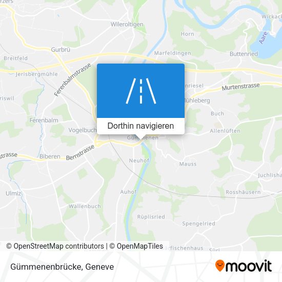 Gümmenenbrücke Karte