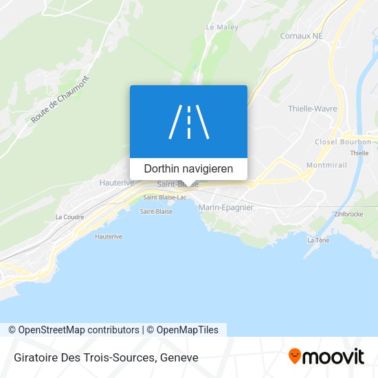 Giratoire Des Trois-Sources Karte