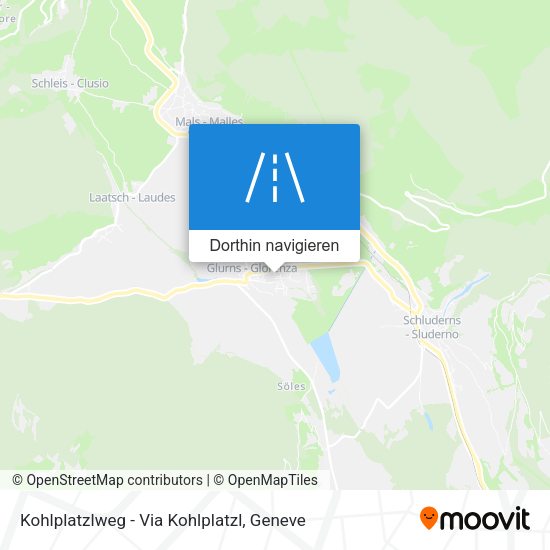Kohlplatzlweg - Via Kohlplatzl Karte