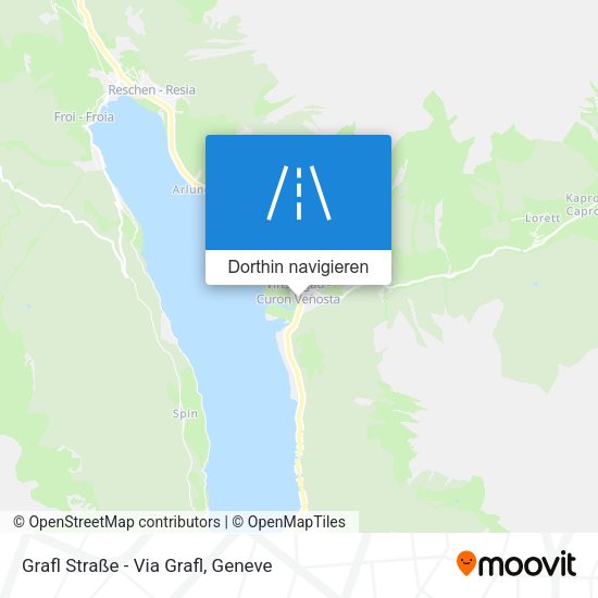 Grafl Straße - Via Grafl Karte