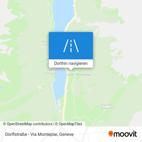 Dörflstraße - Via Monteplai Karte