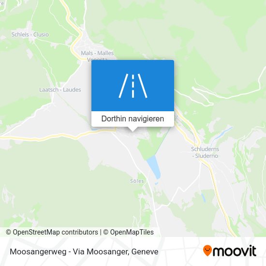 Moosangerweg - Via Moosanger Karte