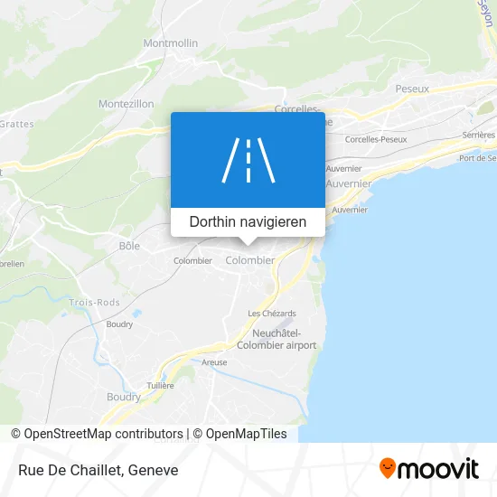 Rue De Chaillet Karte