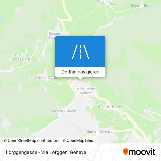 Lorggengasse - Via Lorggen Karte