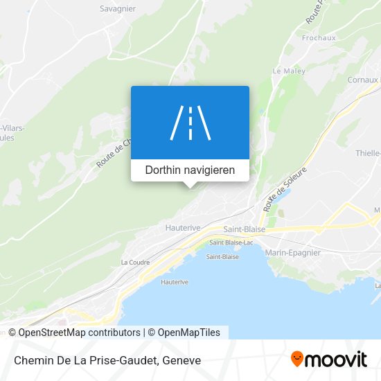 Chemin De La Prise-Gaudet Karte