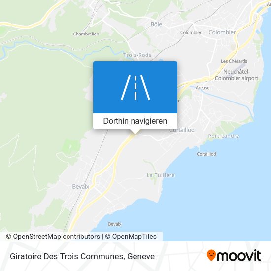 Giratoire Des Trois Communes Karte