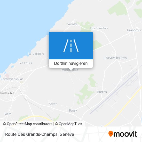 Route Des Grands-Champs Karte