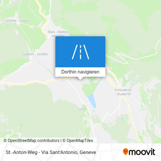 St.-Anton-Weg - Via Sant'Antonio Karte