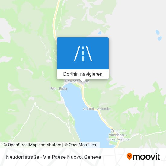 Neudorfstraße - Via Paese Nuovo Karte