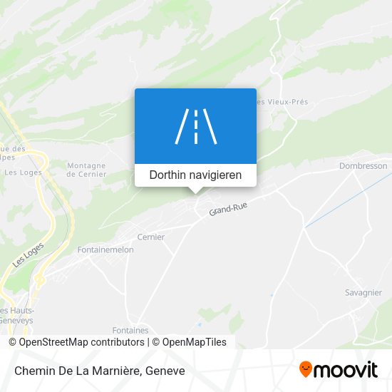 Chemin De La Marnière Karte