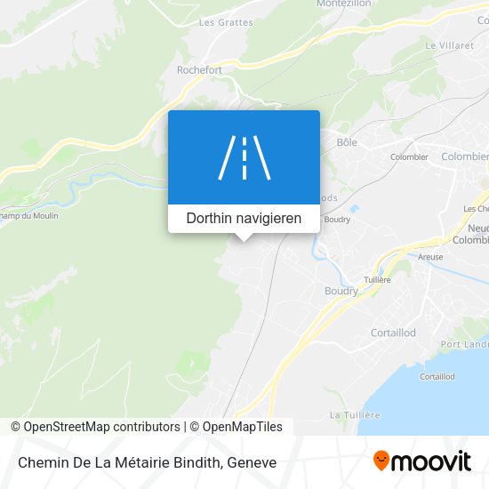 Chemin De La Métairie Bindith Karte