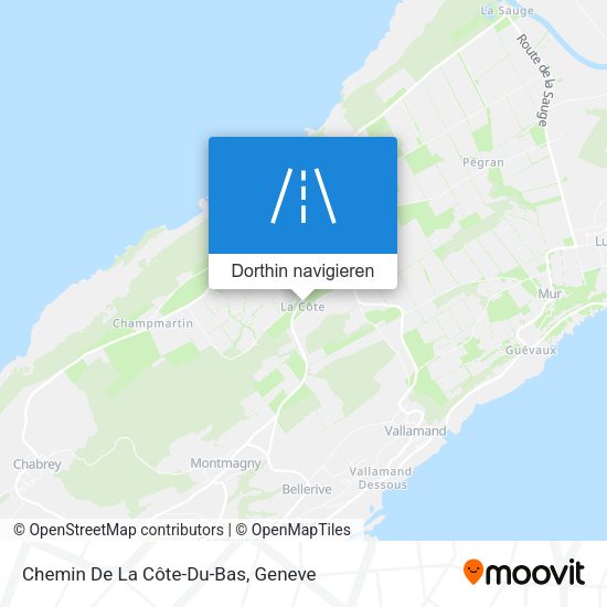 Chemin De La Côte-Du-Bas Karte