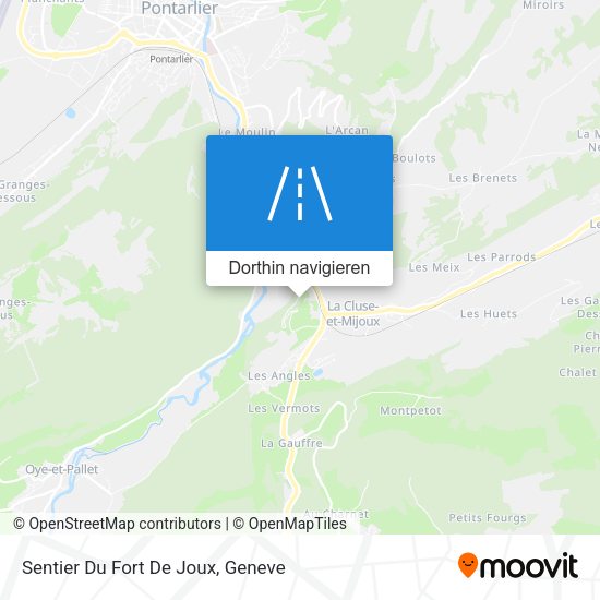 Sentier Du Fort De Joux Karte