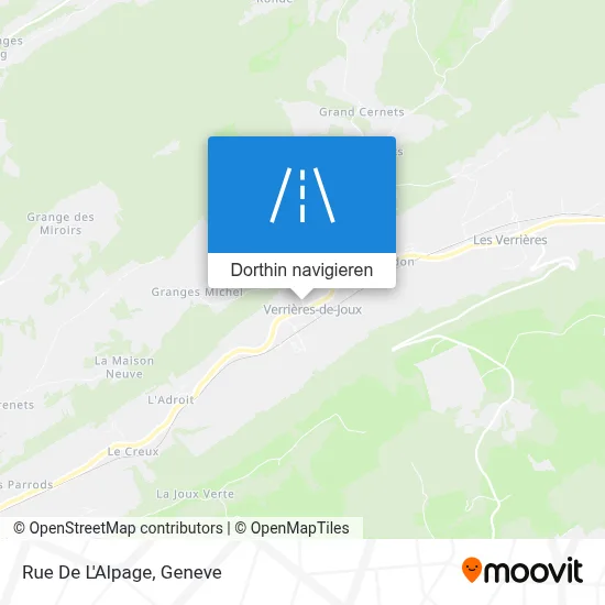 Rue De L'Alpage Karte