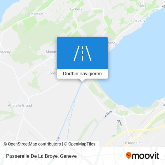 Passerelle De La Broye Karte