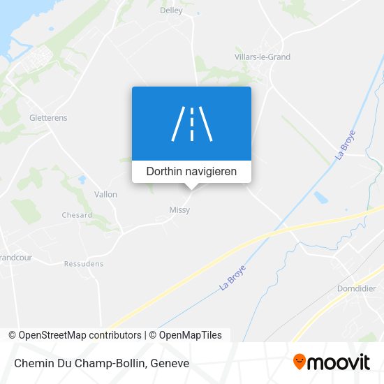 Chemin Du Champ-Bollin Karte