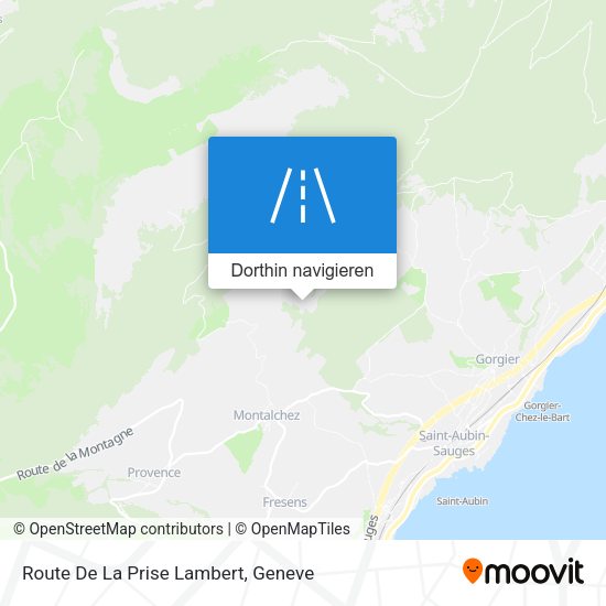 Route De La Prise Lambert Karte