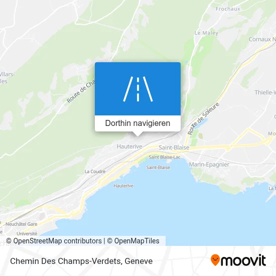 Chemin Des Champs-Verdets Karte