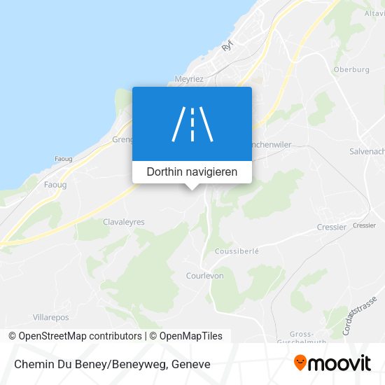 Chemin Du Beney/Beneyweg Karte