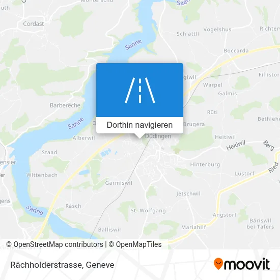 Rächholderstrasse Karte