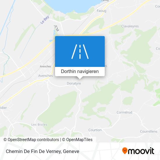 Chemin De Fin De Verney Karte