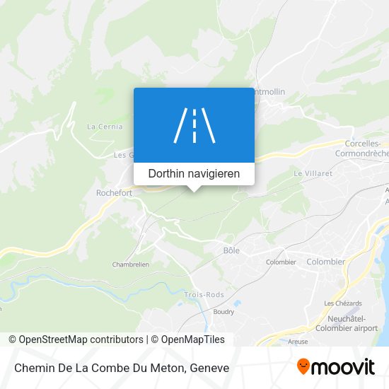 Chemin De La Combe Du Meton Karte