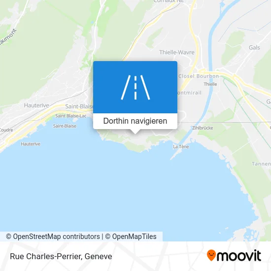 Rue Charles-Perrier Karte