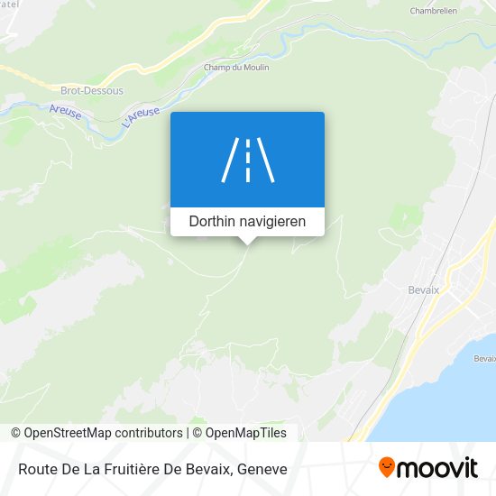 Route De La Fruitière De Bevaix Karte