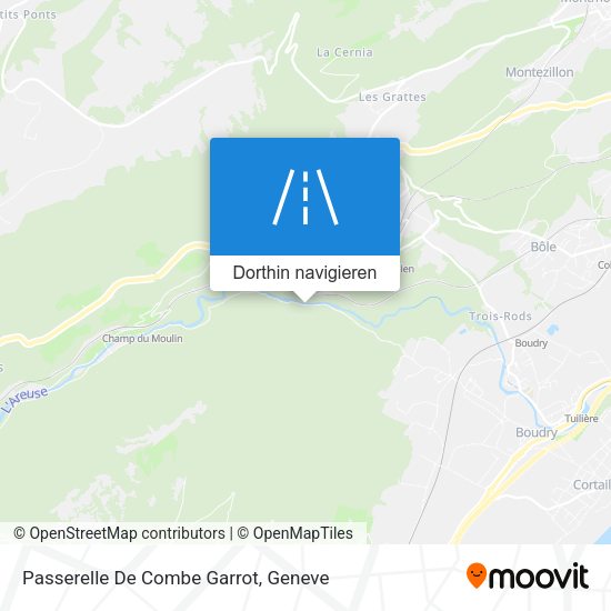 Passerelle De Combe Garrot Karte