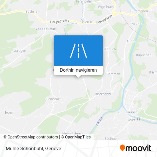Mühle Schönbühl Karte