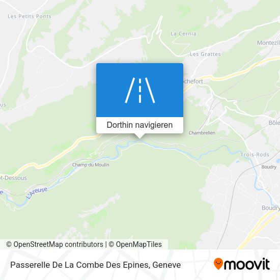 Passerelle De La Combe Des Epines Karte