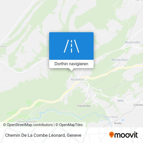 Chemin De La Combe Léonard Karte