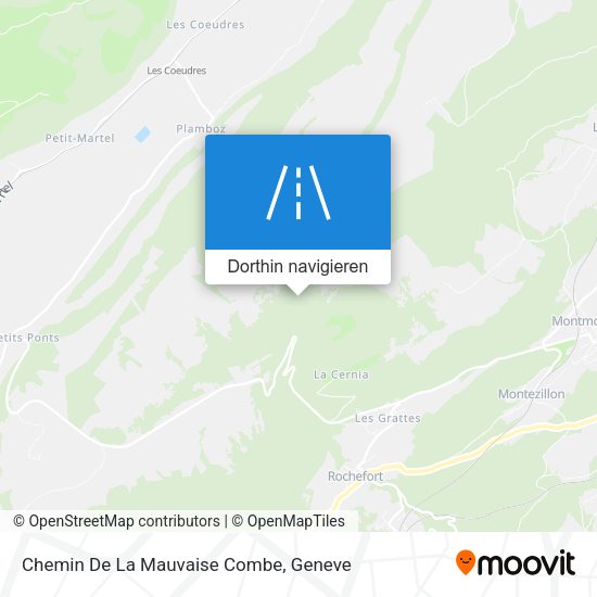 Chemin De La Mauvaise Combe Karte