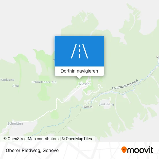 Oberer Riedweg Karte
