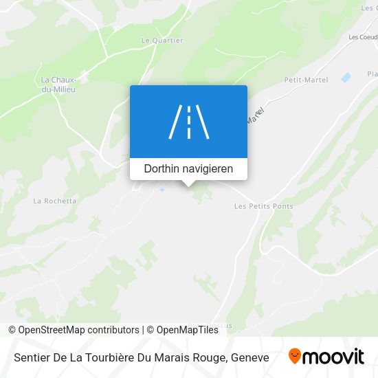 Sentier De La Tourbière Du Marais Rouge Karte