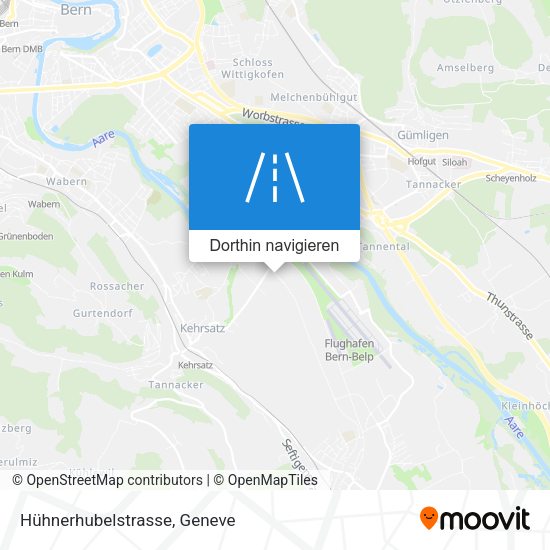 Hühnerhubelstrasse Karte