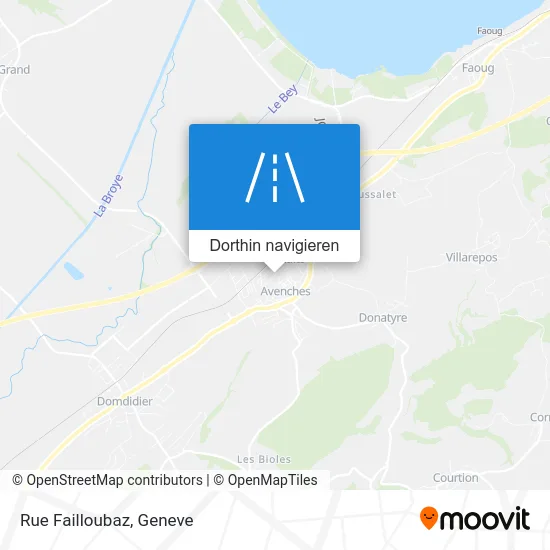 Rue Failloubaz Karte