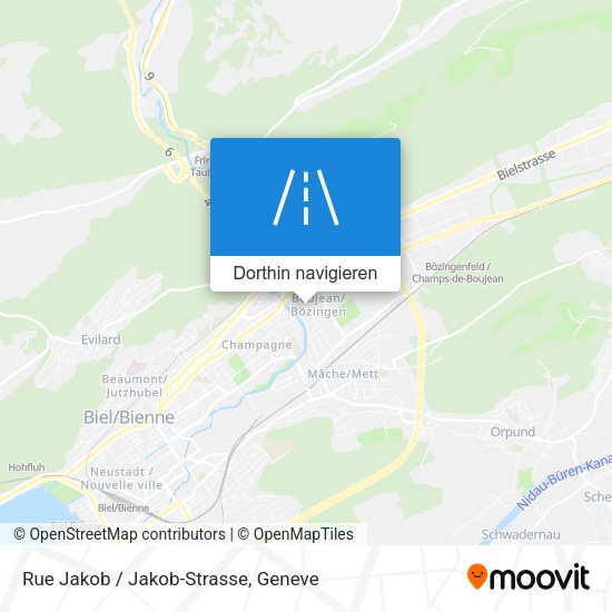 Rue Jakob / Jakob-Strasse Karte