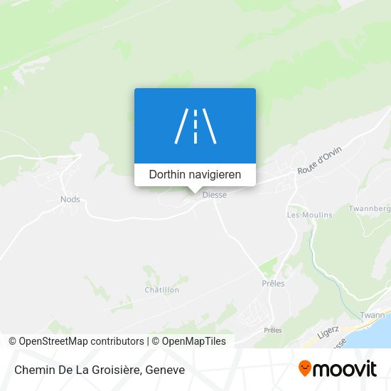 Chemin De La Groisière Karte