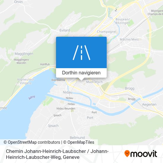 Chemin Johann-Heinrich-Laubscher / Johann-Heinrich-Laubscher-Weg Karte