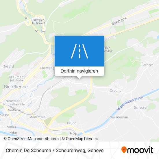 Chemin De Scheuren / Scheurenweg Karte