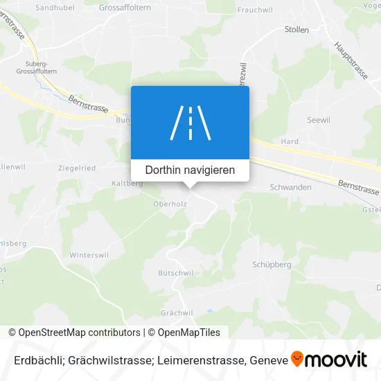 Erdbächli; Grächwilstrasse; Leimerenstrasse Karte