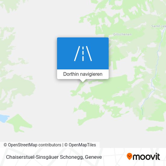 Chaiserstuel-Sinsgäuer Schonegg Karte