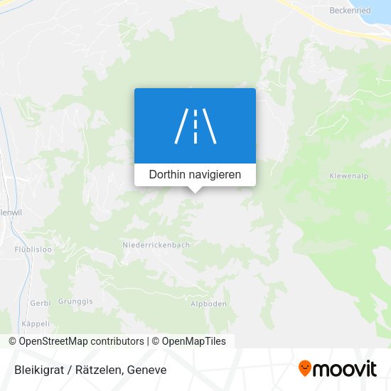 Bleikigrat / Rätzelen Karte