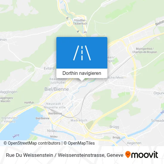 Rue Du Weissenstein / Weissensteinstrasse Karte