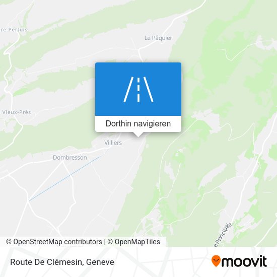 Route De Clémesin Karte
