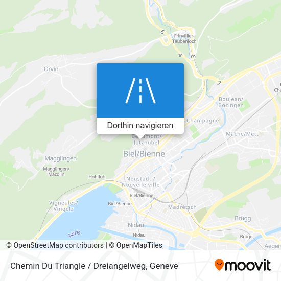 Chemin Du Triangle / Dreiangelweg Karte